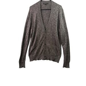 John Varvatos Gray Knit Cardigan – Size L